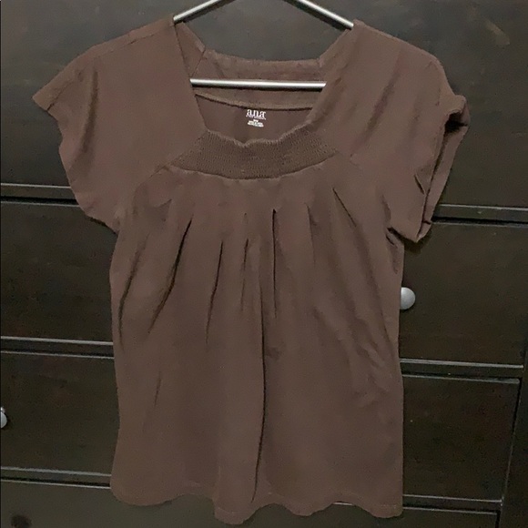 ANA Brown tapered top - Picture 1 of 5